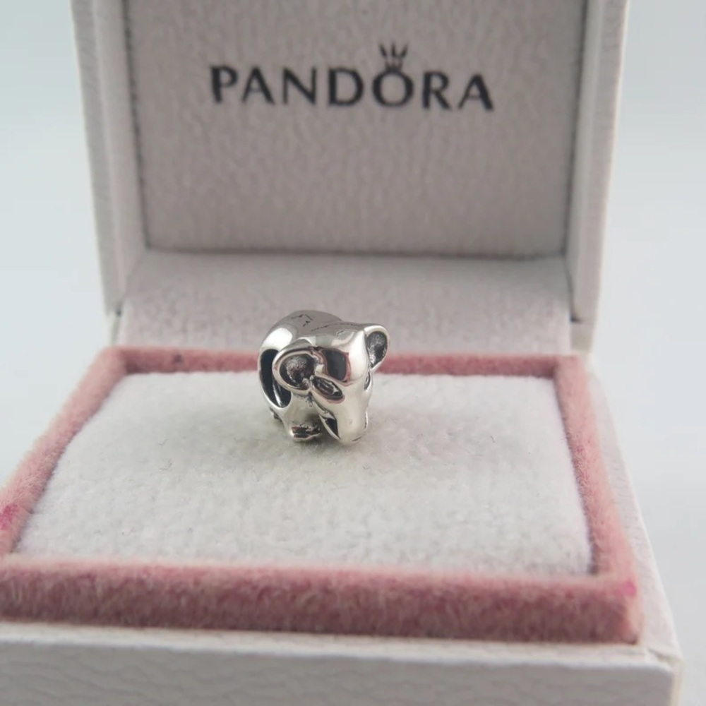 Authentic Pandora Retired Elephant 791130 Sterling Silver Charm S925